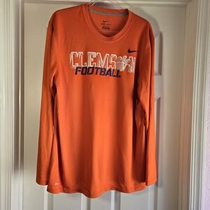 Clemson Tigers Football Nike Dri-Fit Longsleeve Shirt Size L College‎ Apparel